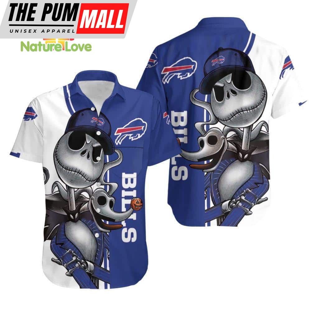 Buffalo Bills Jack Skellington NFL Hawaiian Shirt