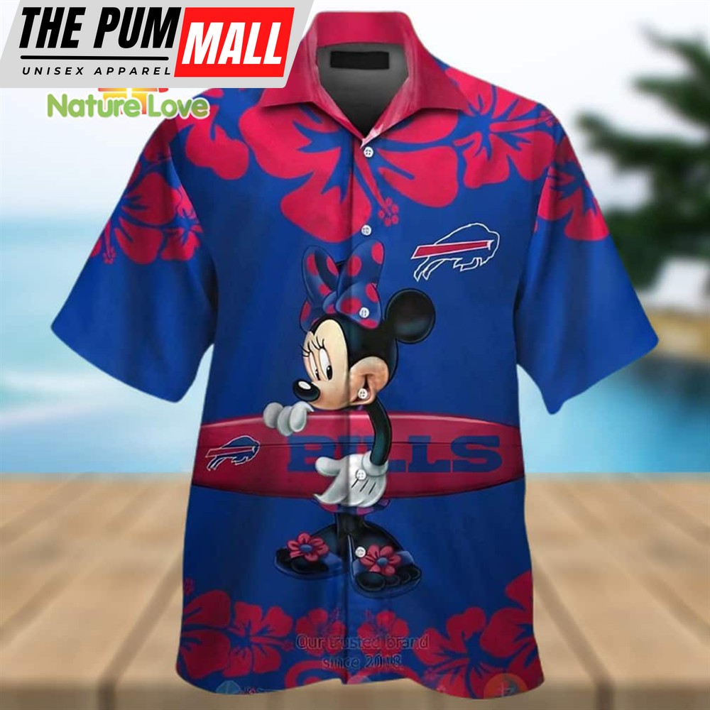 Buffalo Bills Minnie Mouse Hibiscus Hawaiian Shirt