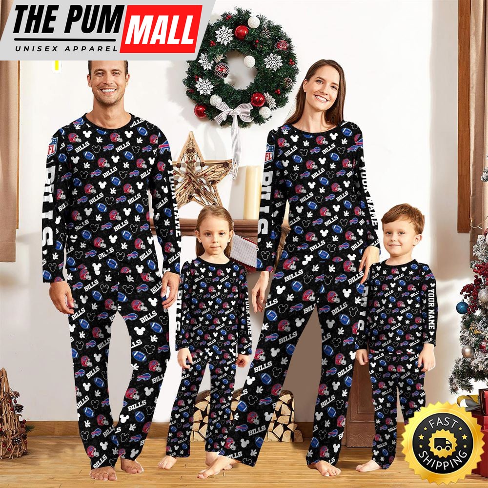 Buffalo Bills NFL And Mickey Mouse Pajamas Custom Your Name