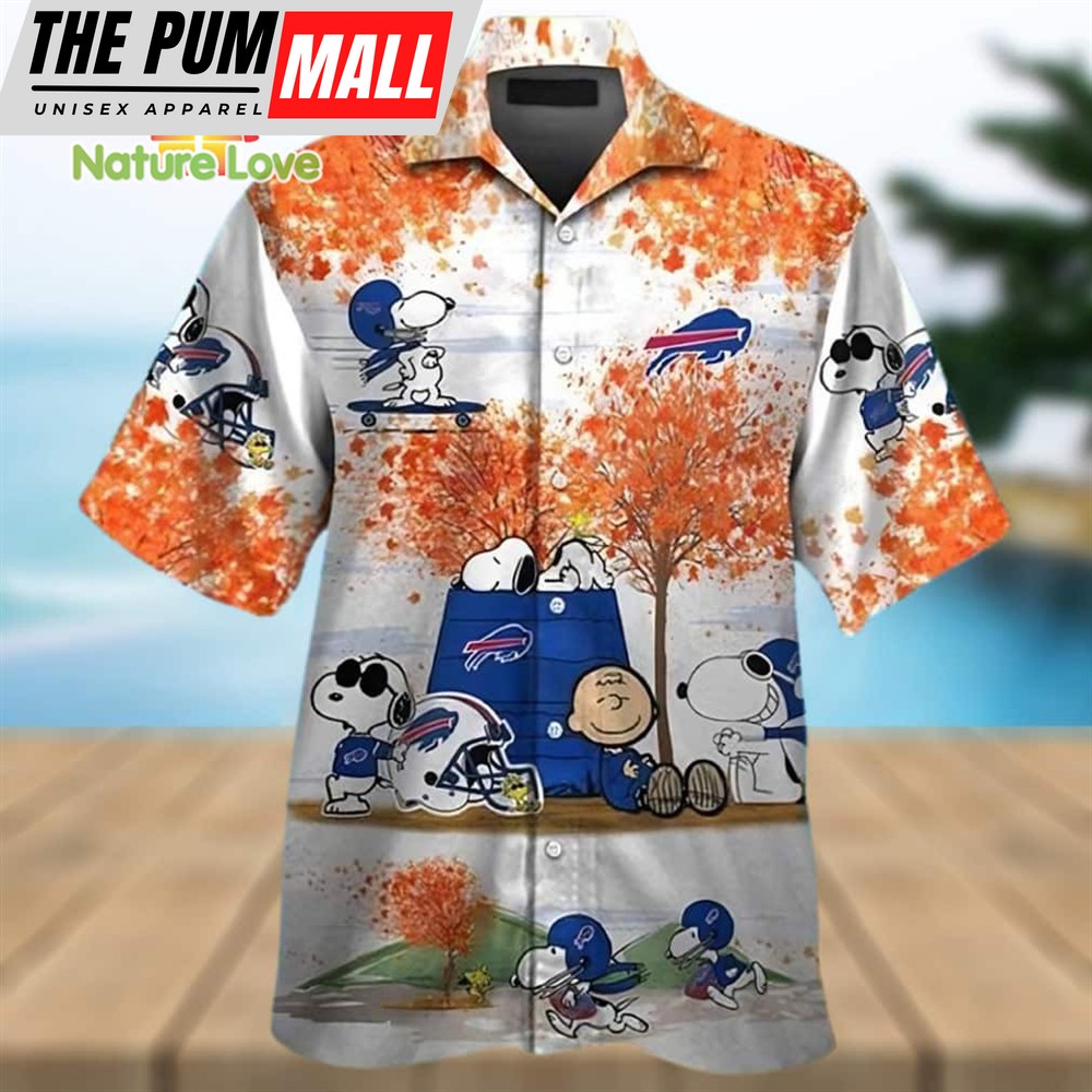 Buffalo Bills Snoopy Charlie Brown Autumn Hawaiian Shirt