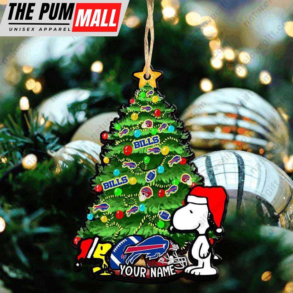 Buffalo Bills Snoopy Peanuts Custom Christmas Ornament Xmas Tree Decorations Limited Edition
