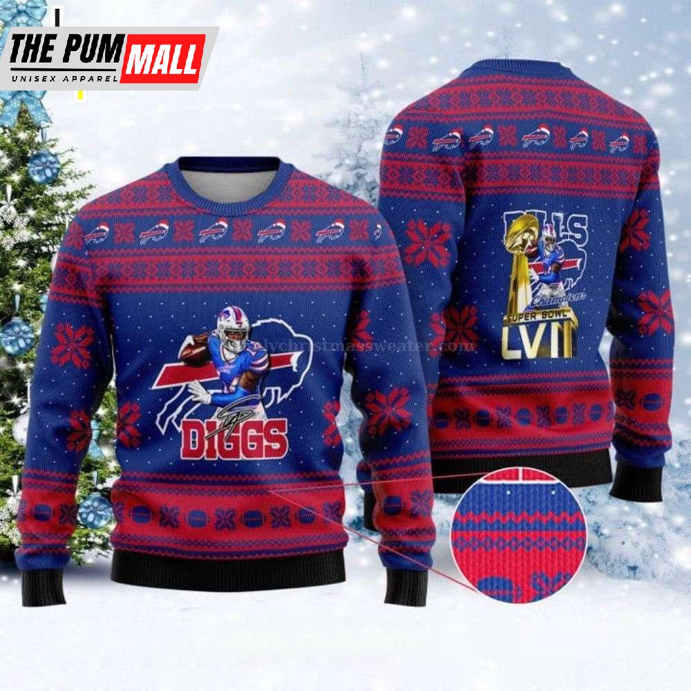 Buffalo Bills Super Bowl LVII Champions 2025 Ugly Christmas Sweater