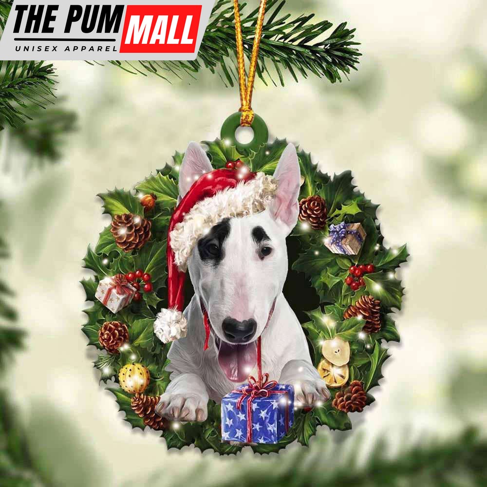 Bull Terrier And Christmas Ornament 2023 Christmas Tree Ornaments, Gift For Dog Lover Limited Edition