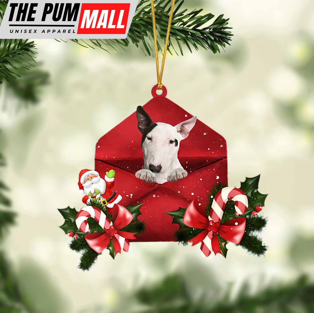 Bull Terrier Christmas Letter Ornament – Car Ornament – Gifts For Pet Owners Limited Edition