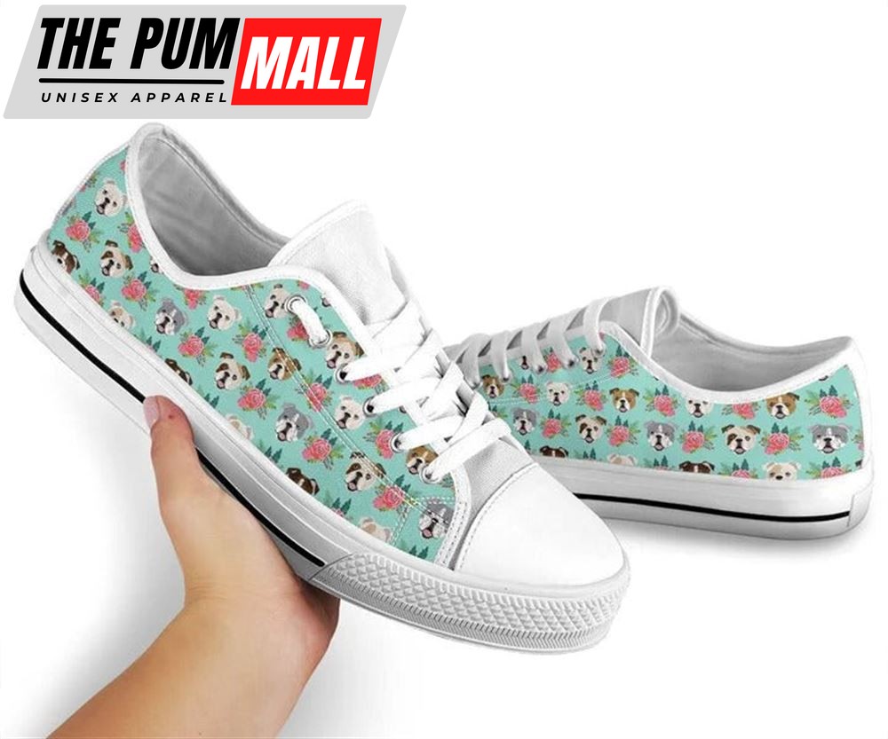 bulldog-flower-watercolor-low-top-shoes-low-top-shoes-mens-women-y3tv5qvx Bulldog Flower Watercolor Low Top Shoes – Low Top Shoes Mens, Women