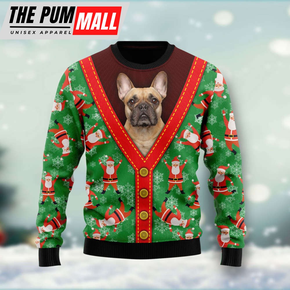 Bulldog HT Ugly Christmas Sweater For Christmas Day