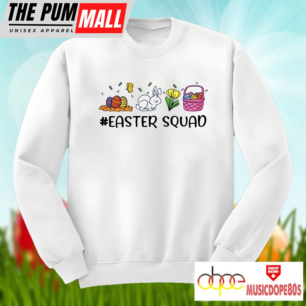 Bunny Eggs Easter Squad Unisex Shirt