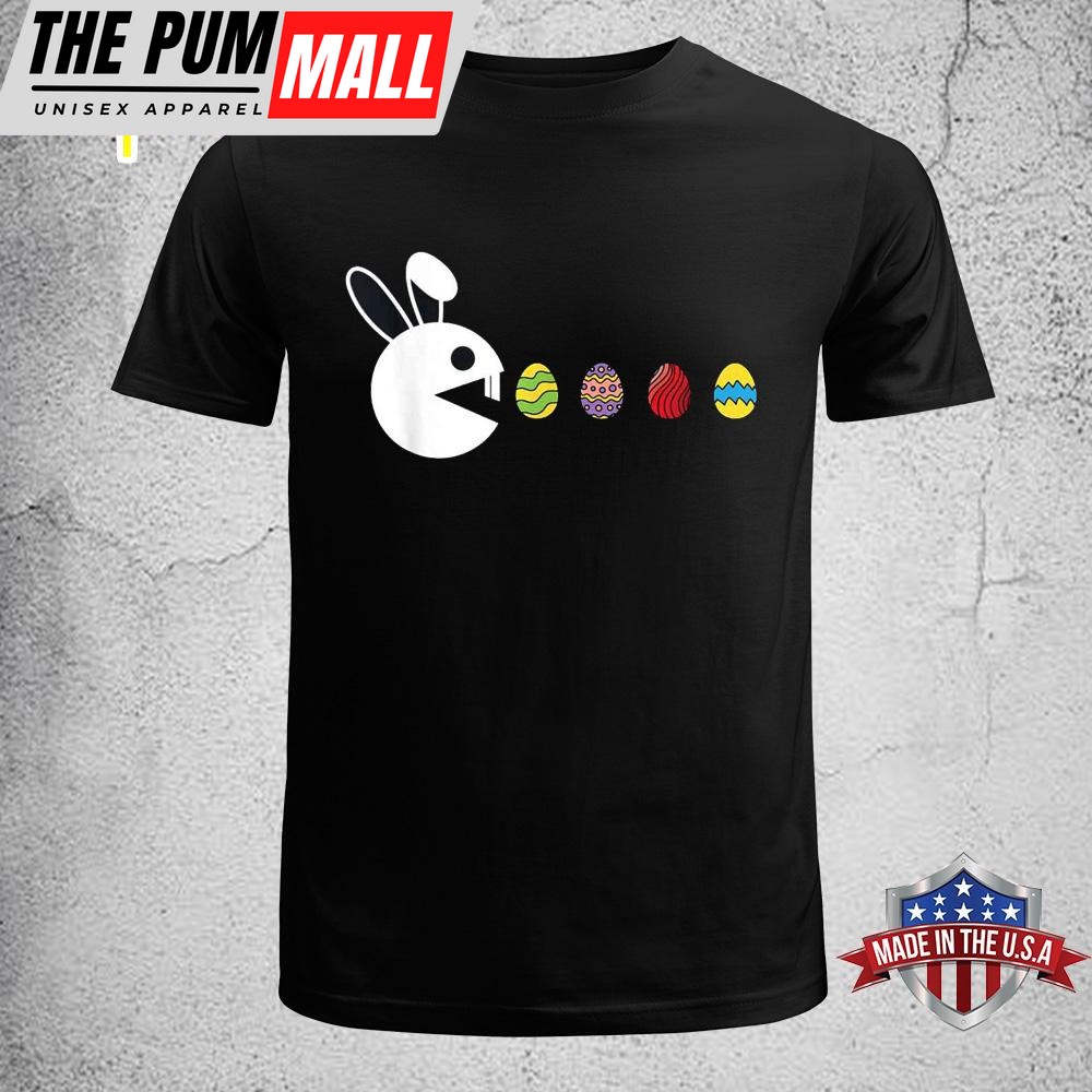 Bunny Happy Easter Egg Hunting Video-game Gamer Easter Shirt