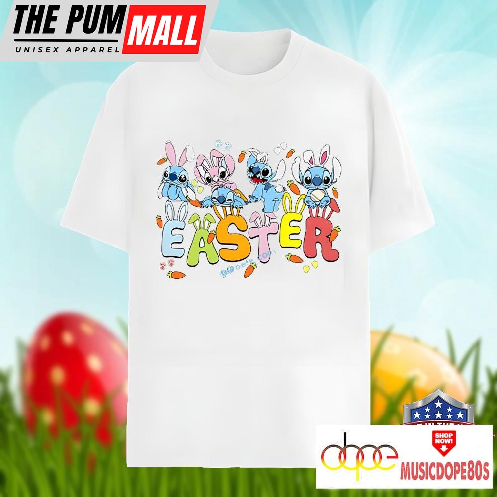 Bunny Lilo Stitch Easter Day Shirt Men Women