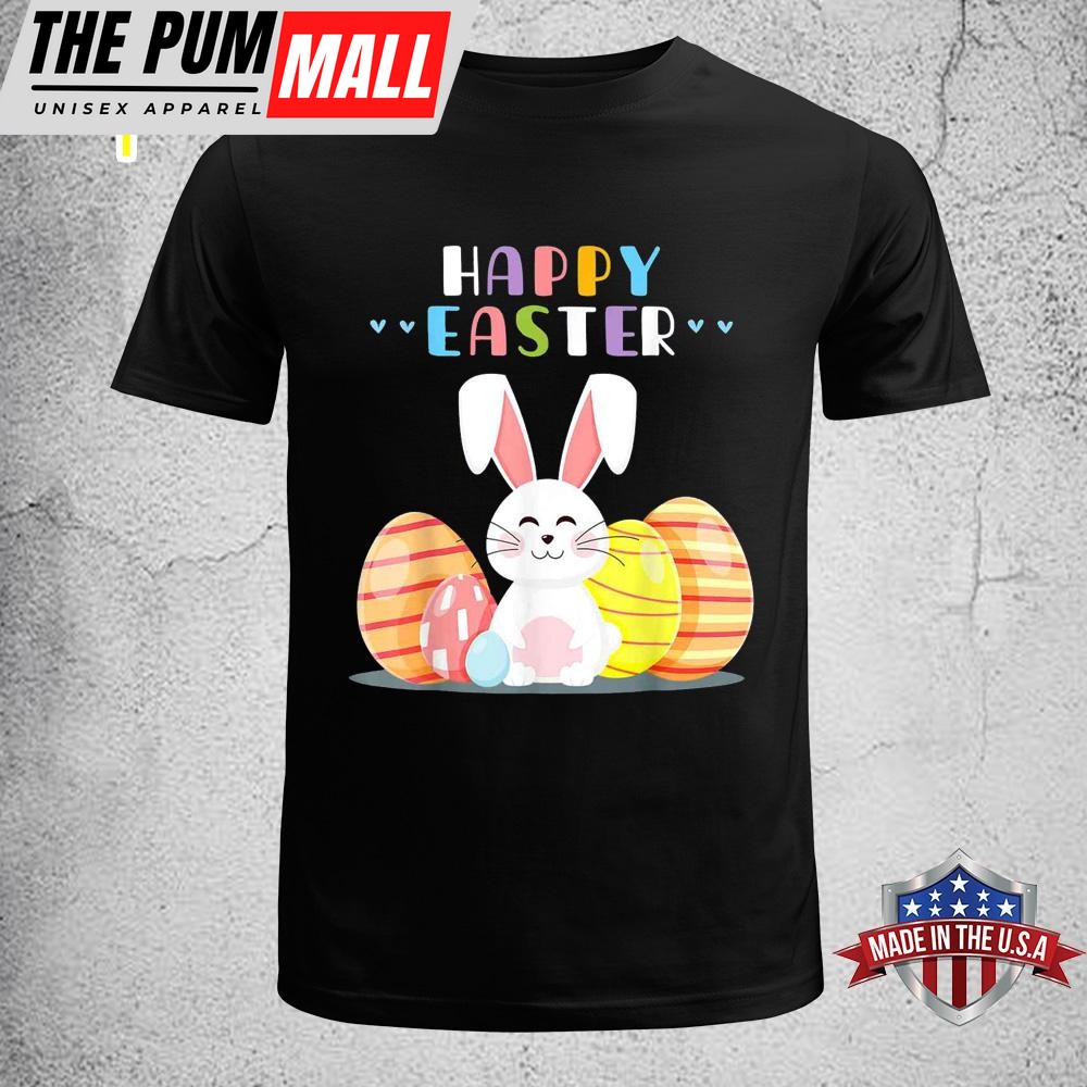 Bunny Pastel Spring Hunt Eggs Rabbit Happy Easter Day Shirt, Easter Gift