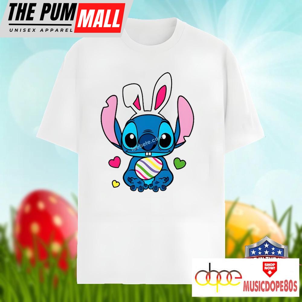 Bunny Stitch And Easter Egg Shirt Classic