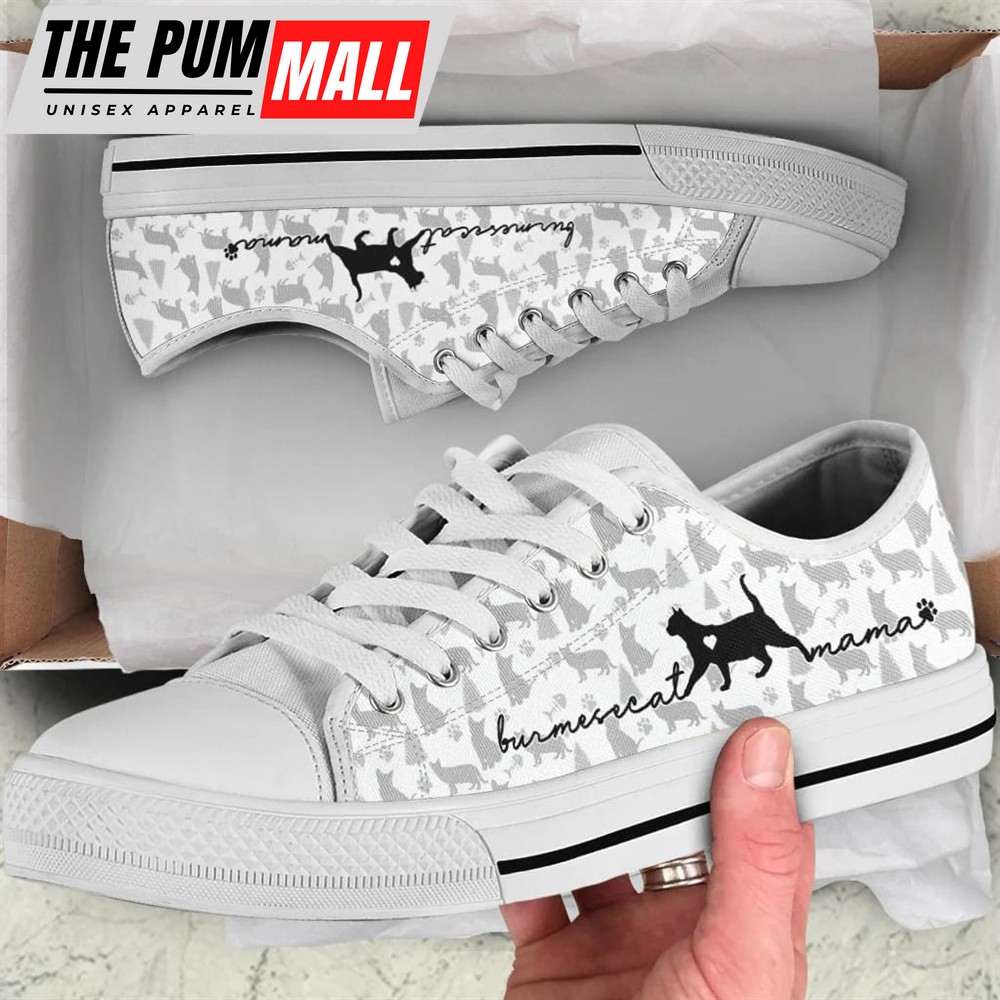 Burmese Cat Low Top Shoes – Sneaker For Cat Walking – Cat Lovers Gifts for Him or Her