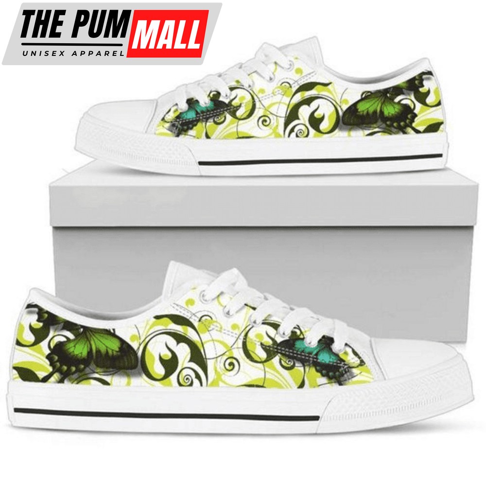Butterfly in the Breeze Women’s Low Top Shoes Sneaker PN205283Sb