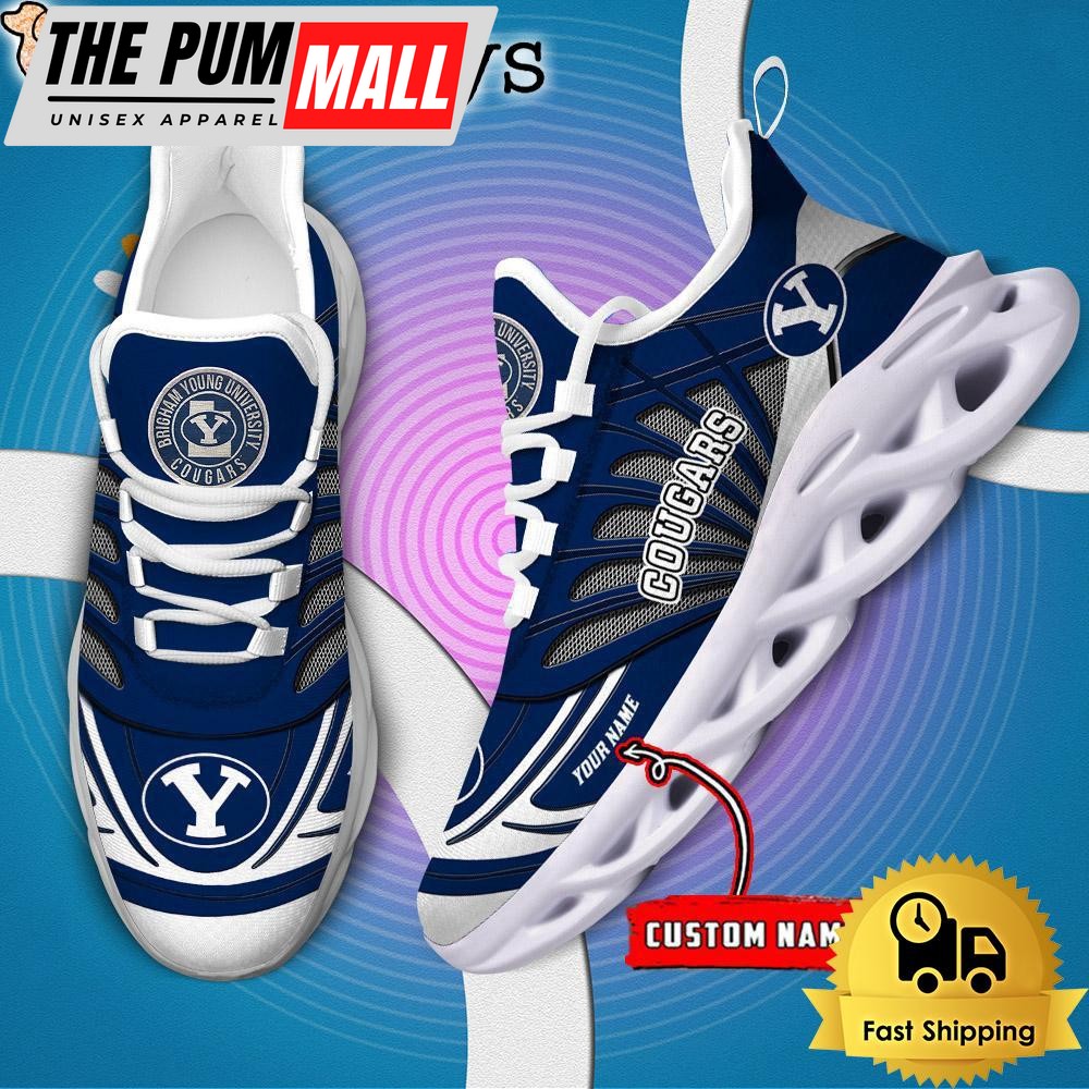 BYU Cougars NCAA Custom Max Soul Shoes Sneaker