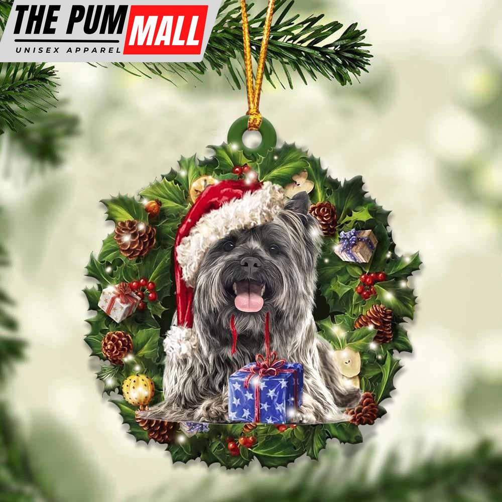 Cairn Terrier And Christmas Ornament – Acrylic Dog Ornament – Gifts For Dog Lovers Limited Edition