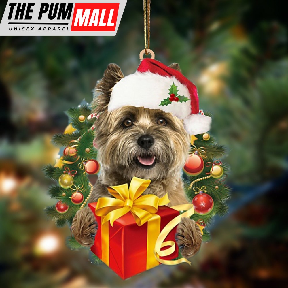 Cairn Terrier Give Gifts Hanging Ornament – Flat Acrylic Dog Ornament – Dog Lovers Gifts For Him Or Her Limited Edition