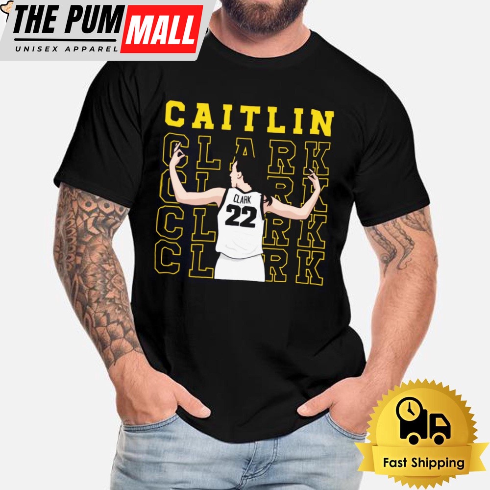 Caitlin Clark Iowa Hawkeyes Basketball Player NCAA Unisex T-Shirt