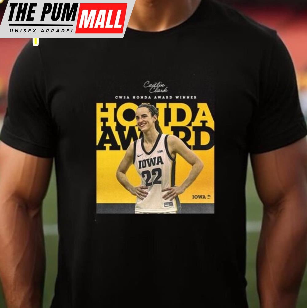 Caitlin Clark Is The Basketball Honda Sport Award Winner 2025 For The Second Straight Year T-Shirt