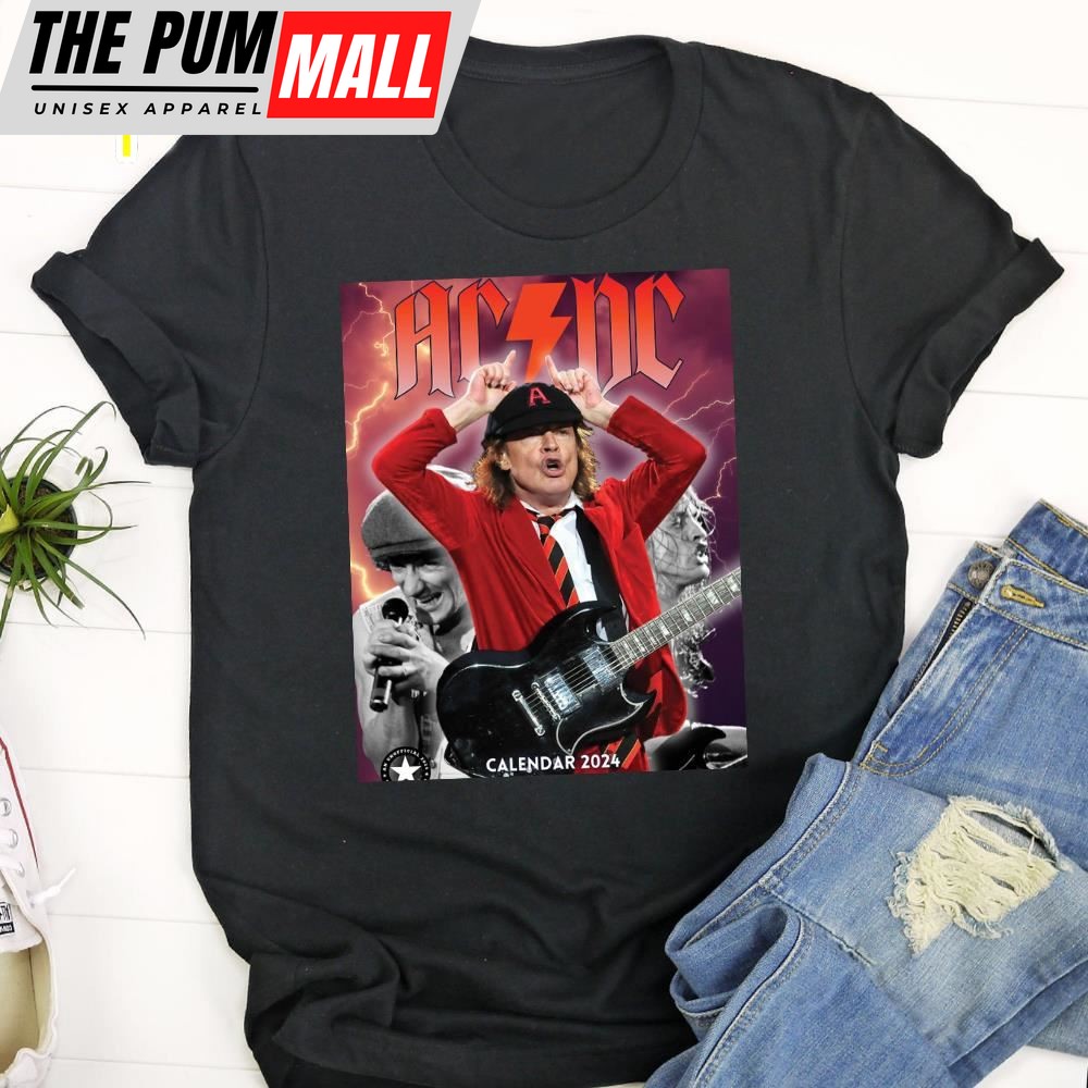 Calendar 2025 Acxdc Tour Music Poster Unisex T-Shirt