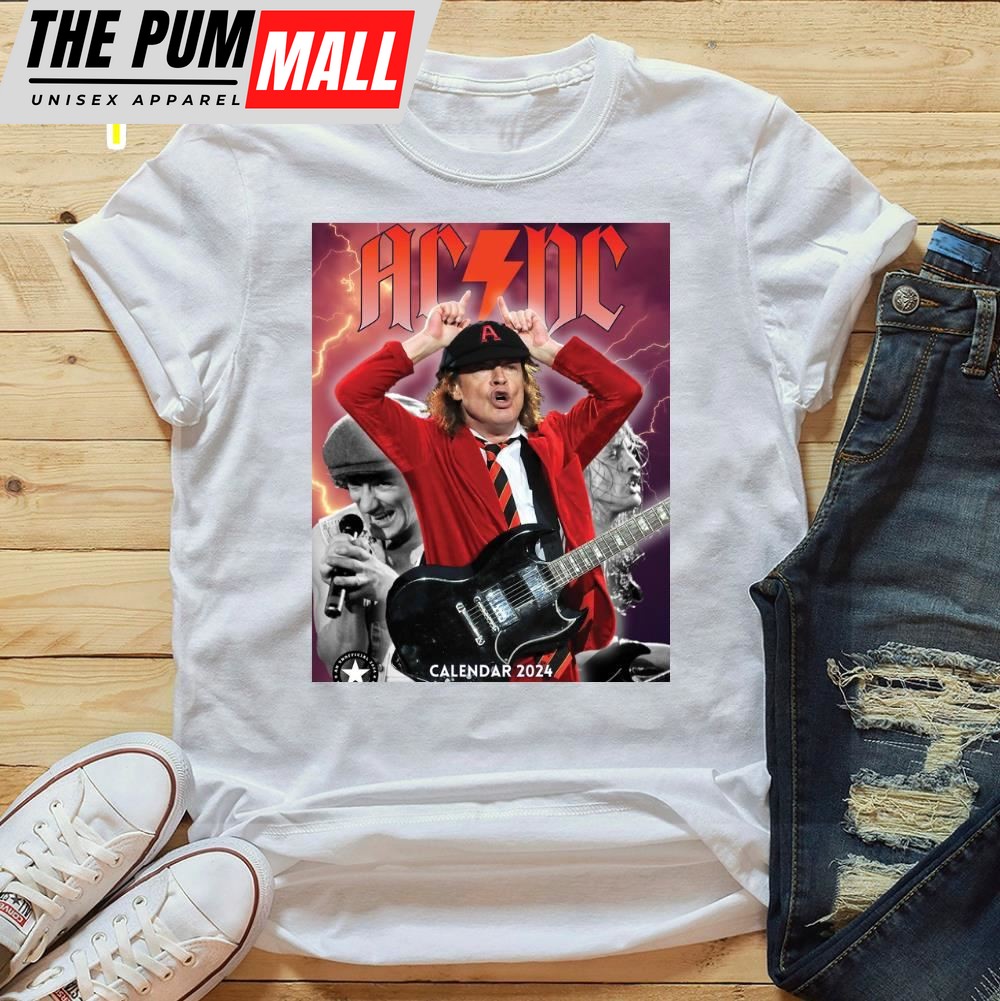 Calendar 2025 Acxdc Tour Music Unisex T-Shirt