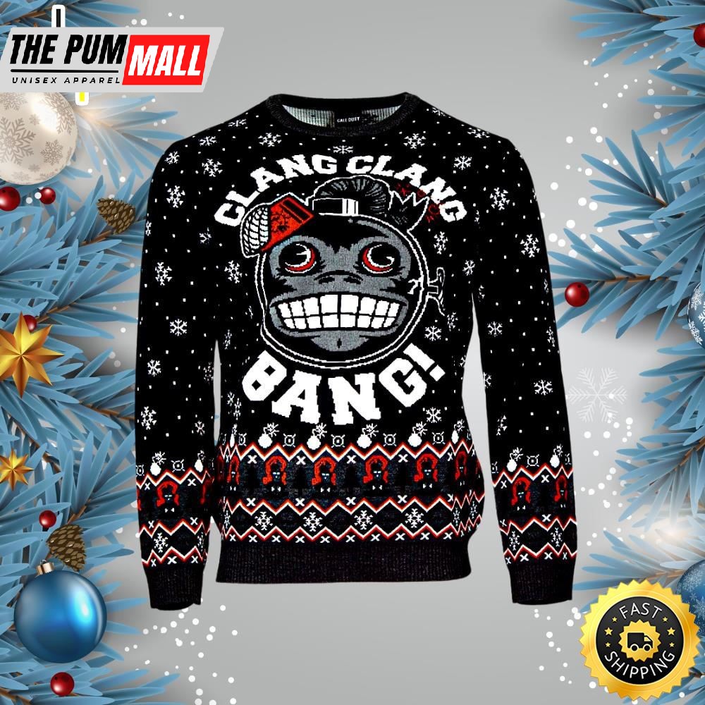 Call of Duty Monkey Bomb Ugly Christmas Sweater