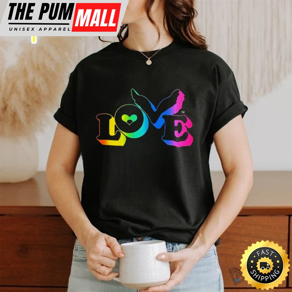 Camiseta Coldplay Love Button Music Of The Spheres World Tour 2025 Lgbt Tshirt