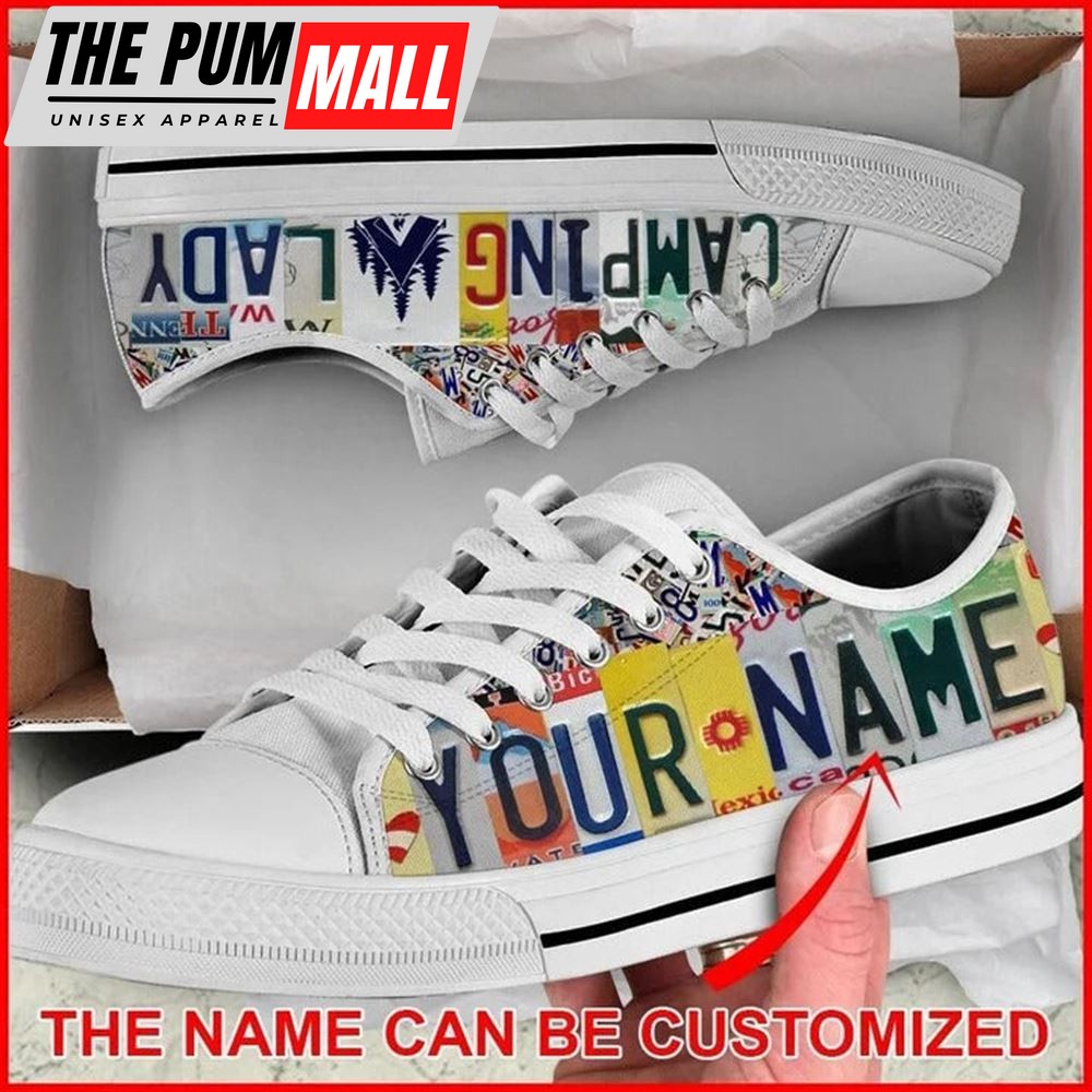 camping-lady-license-plates-personalized-canvas-low-top-shoes-low-top-shoes-me-woqsr5ht Camping Lady License Plates Personalized Canvas Low Top Shoes – Low Top Shoes Mens, Women