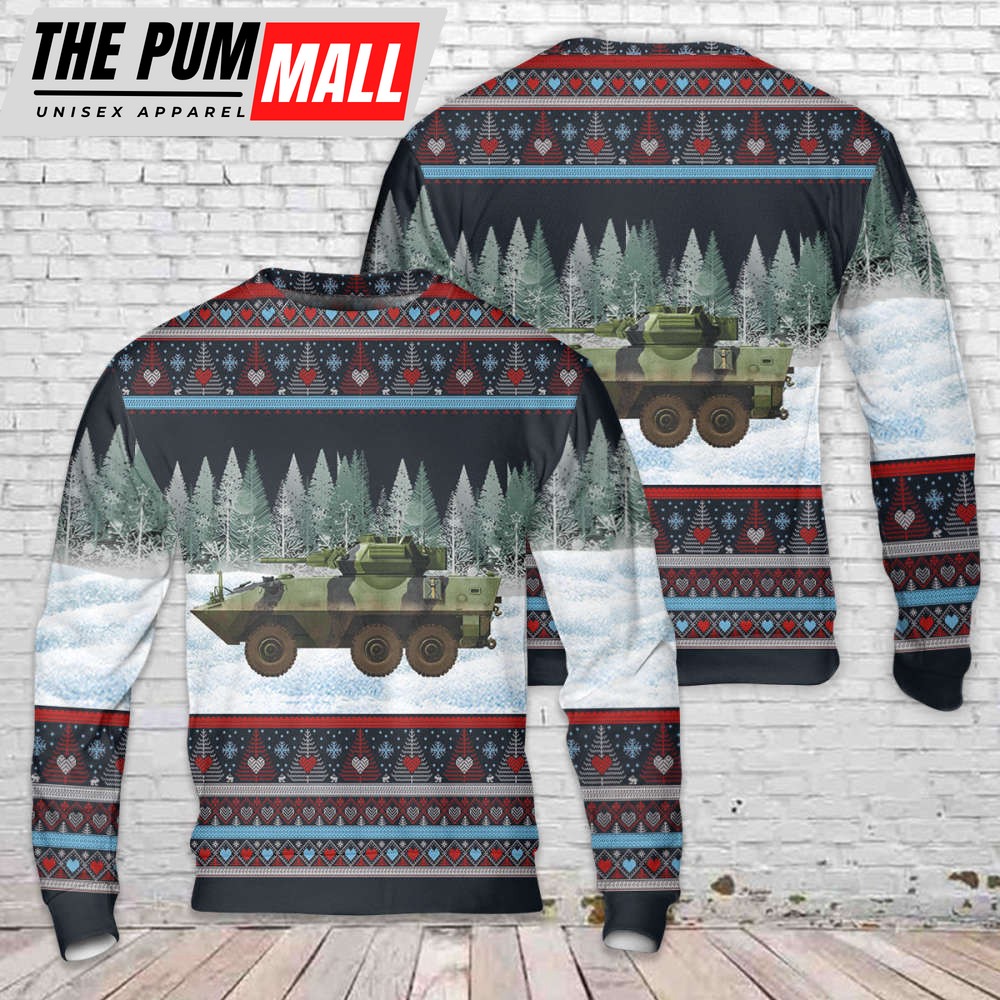 Canadian Army AVGP Cougar Christmas Sweater: Festive Military Style