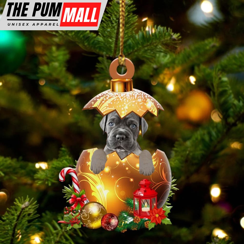 Cane-Corso In Golden Egg Christmas Ornament – Car Ornament – Unique Dog Gifts For Owners Limited Edition