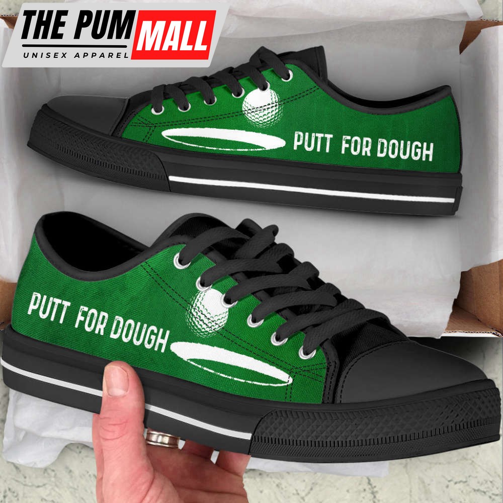 Canvas Print Golf Putt For Dough Shoes – Trendy Low Top Fashion