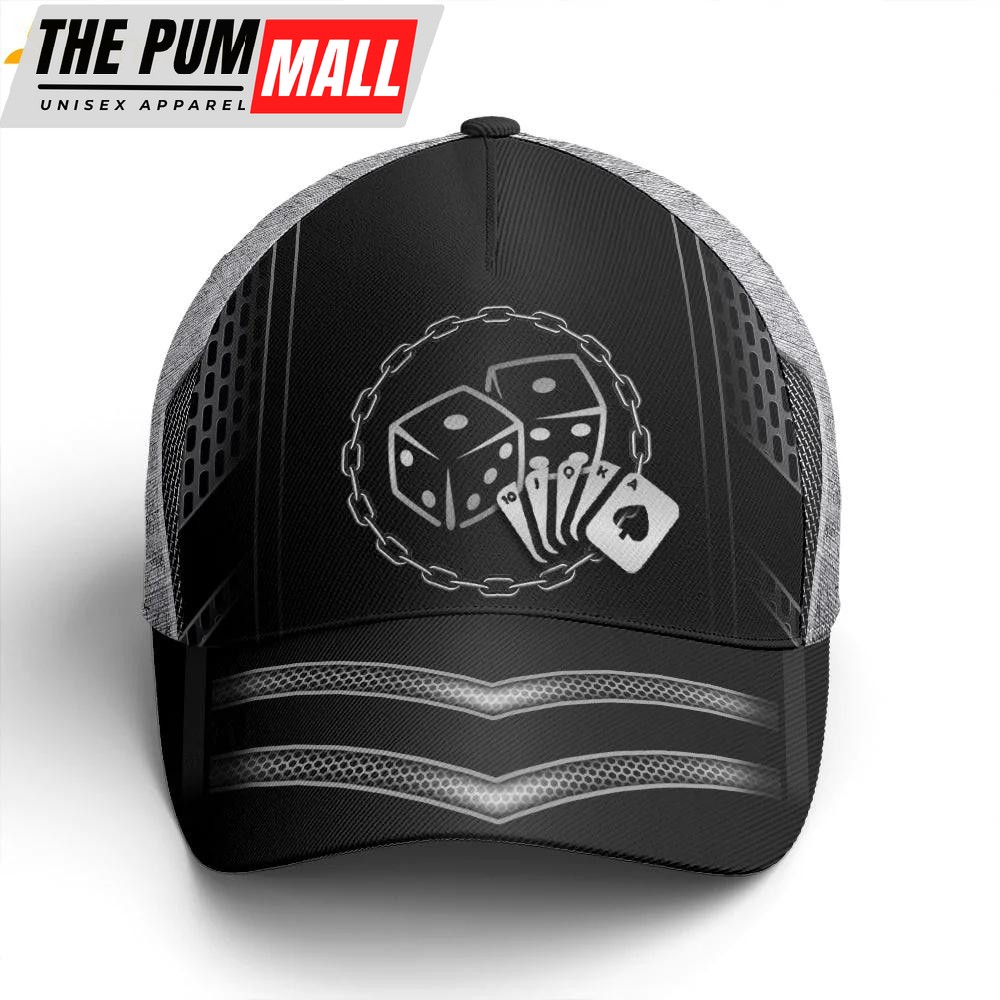 Card And Dice Metallic Classic Baseball Cap