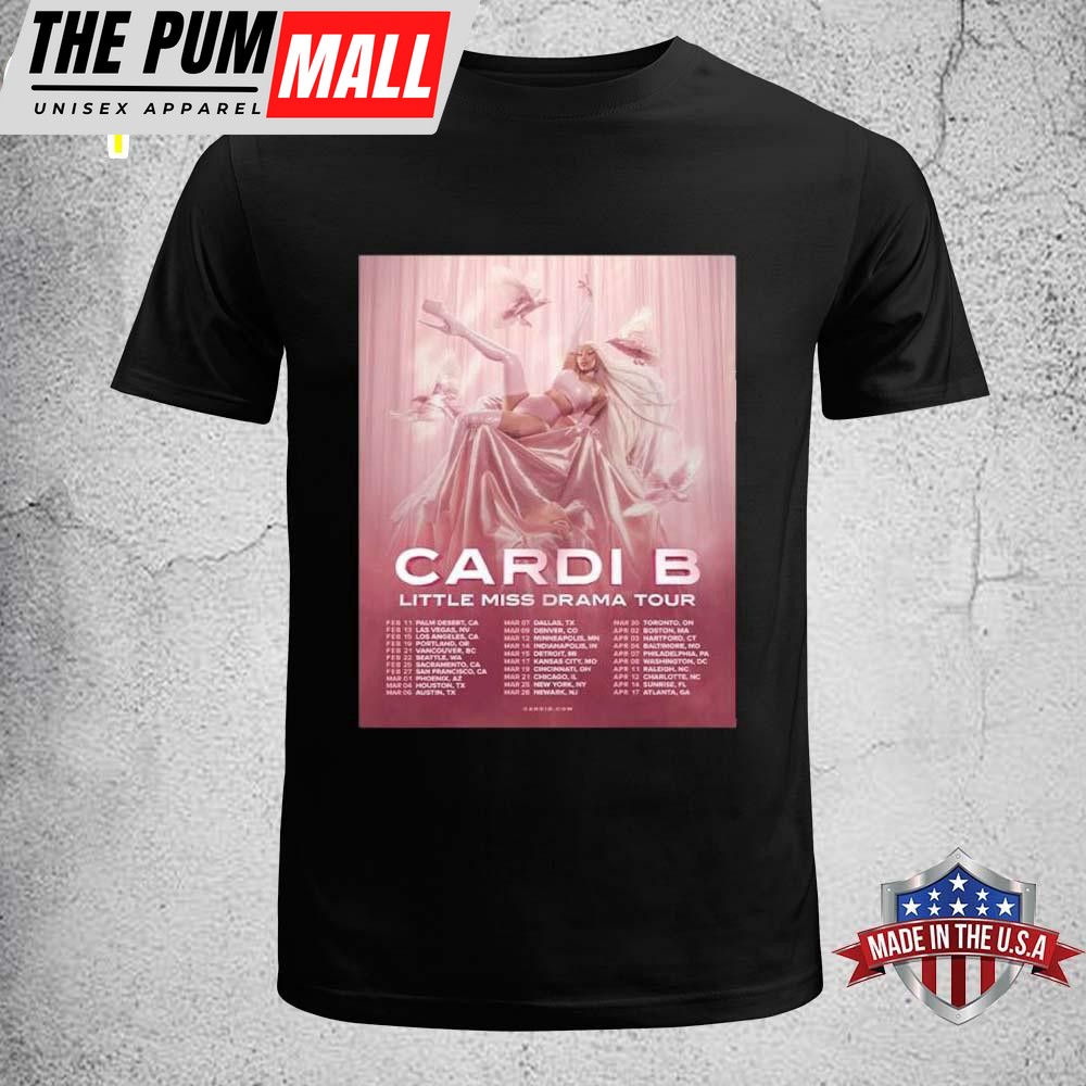 Cardi B Little Miss Drama Tour 2026 North America Unisex T-Shirt
