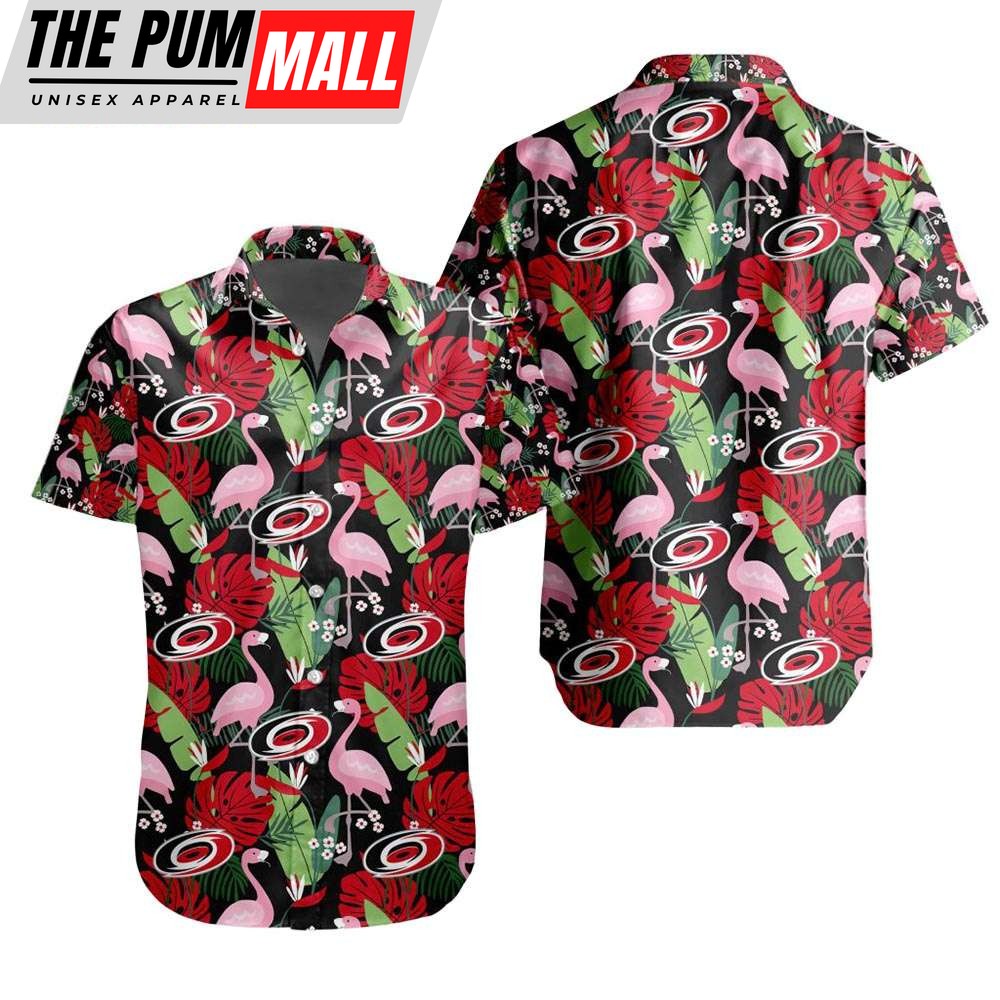 Carolina Hurricanes Flamingo Tropical Hawaiian Shirt NHL Gift