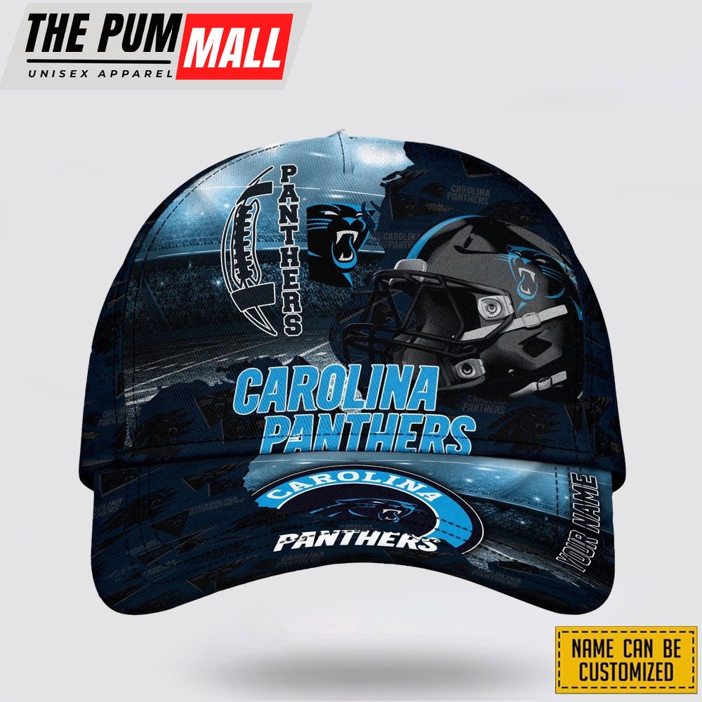 Carolina Panthers All Over Printed Nfl Baseball Caps Custom Name Caps Limited Edition Gift