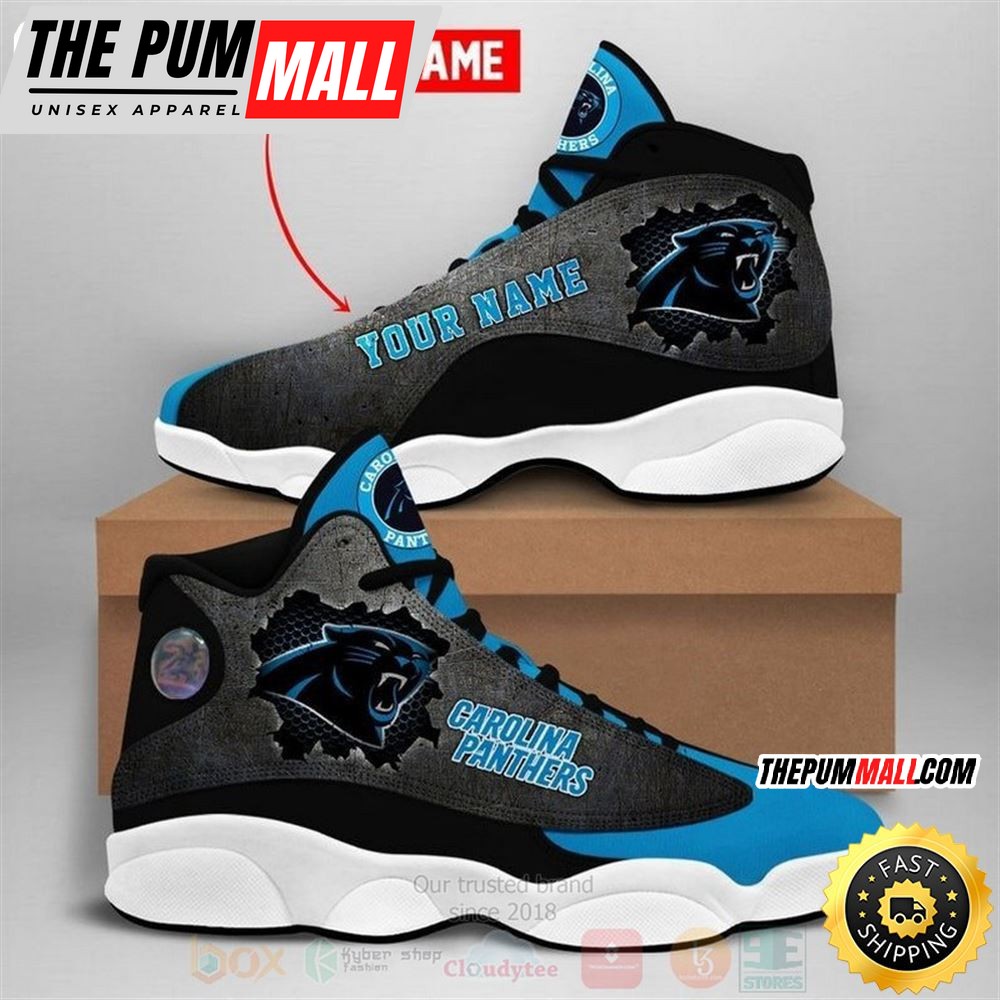 Carolina Panthers Nfl Football Team Custom Name Air Jd 13 Shoes
