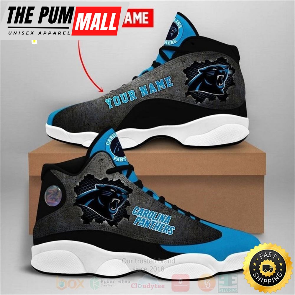 Carolina Panthers Nfl Football Team Custom Name Air Jd 13 Shoes