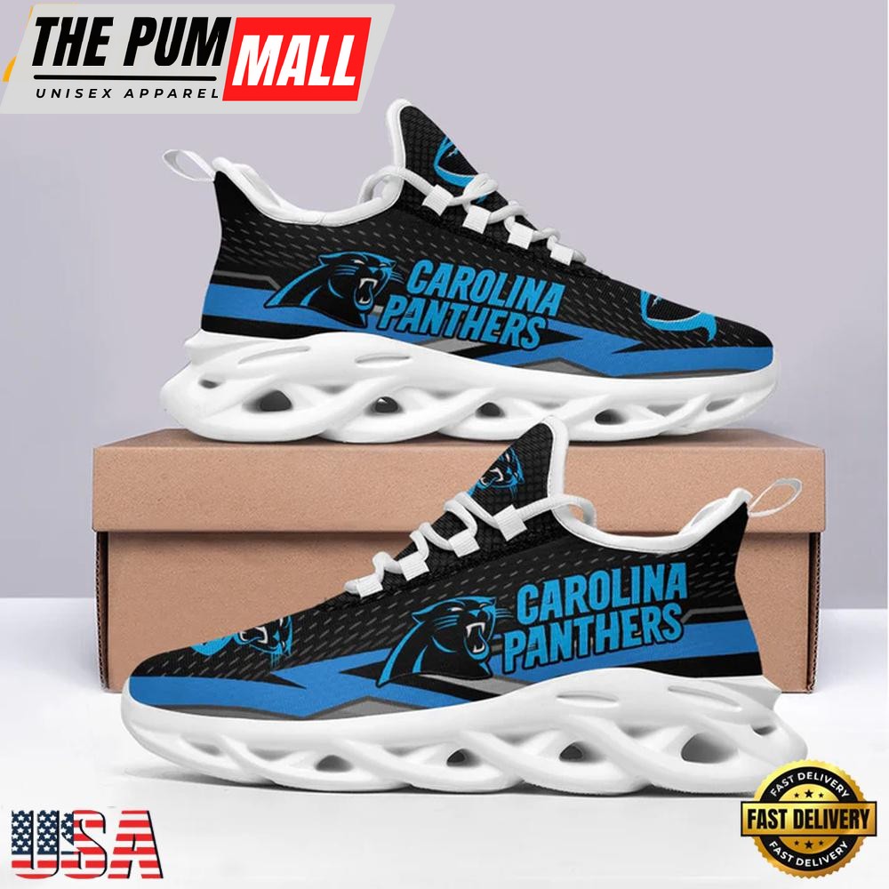 Carolina Panthers NFL Team Football Max Soul Shoes, Running Sneakers Shoes For Men Women