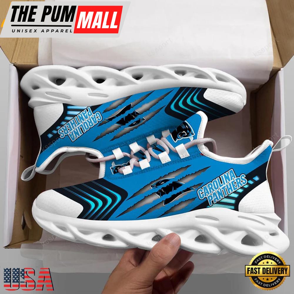 Carolina Panthers NFL Team Max Soul Shoes, Running Sneakers Shoes For Men Women