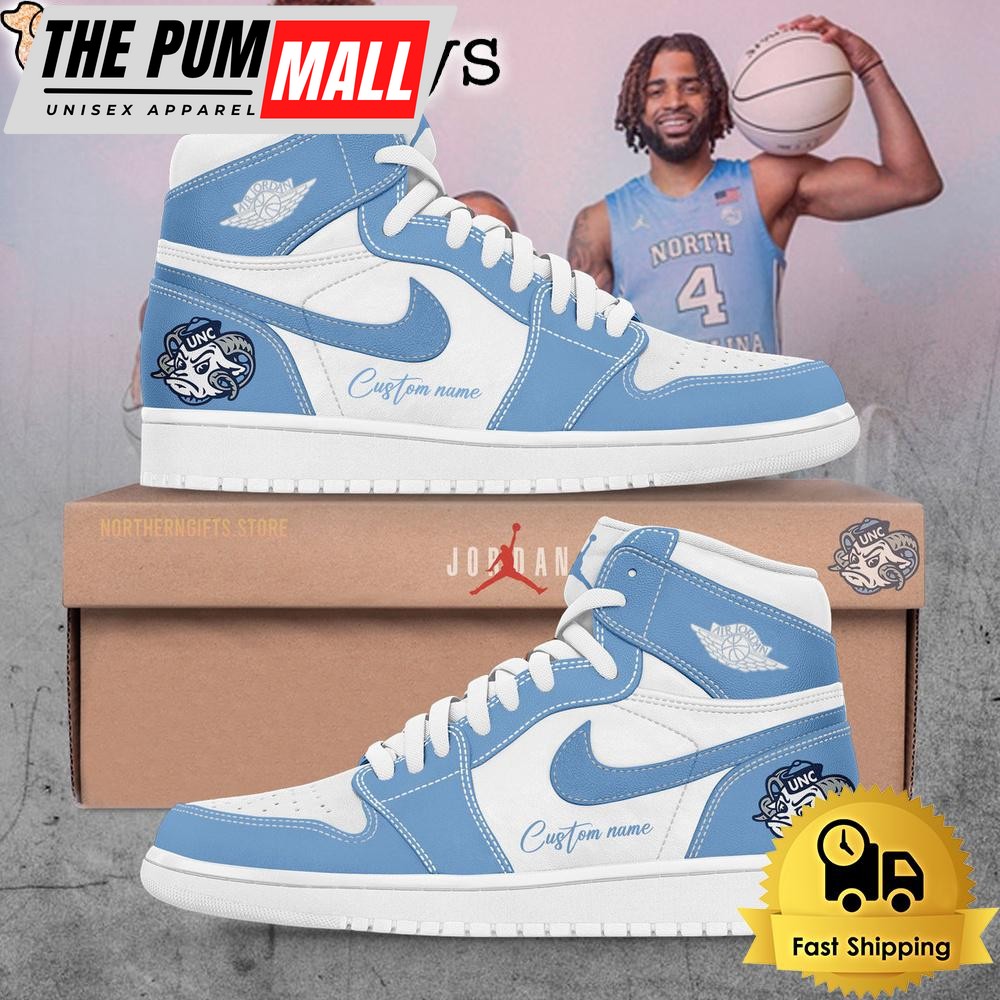 Carolina Tar Heels ACC Basketball Custom Name Air Jd 1 Shoes