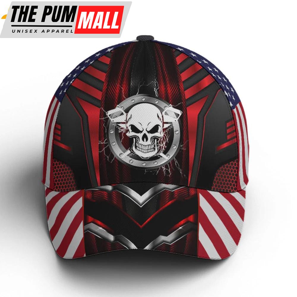 Carpenter US Flag Pattern Classic Baseball Cap