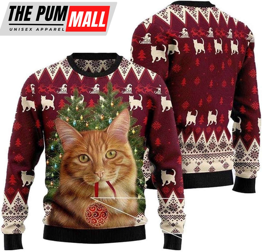 Cat For Men Women Pullover Holiday Vacation Sweater For Men Women