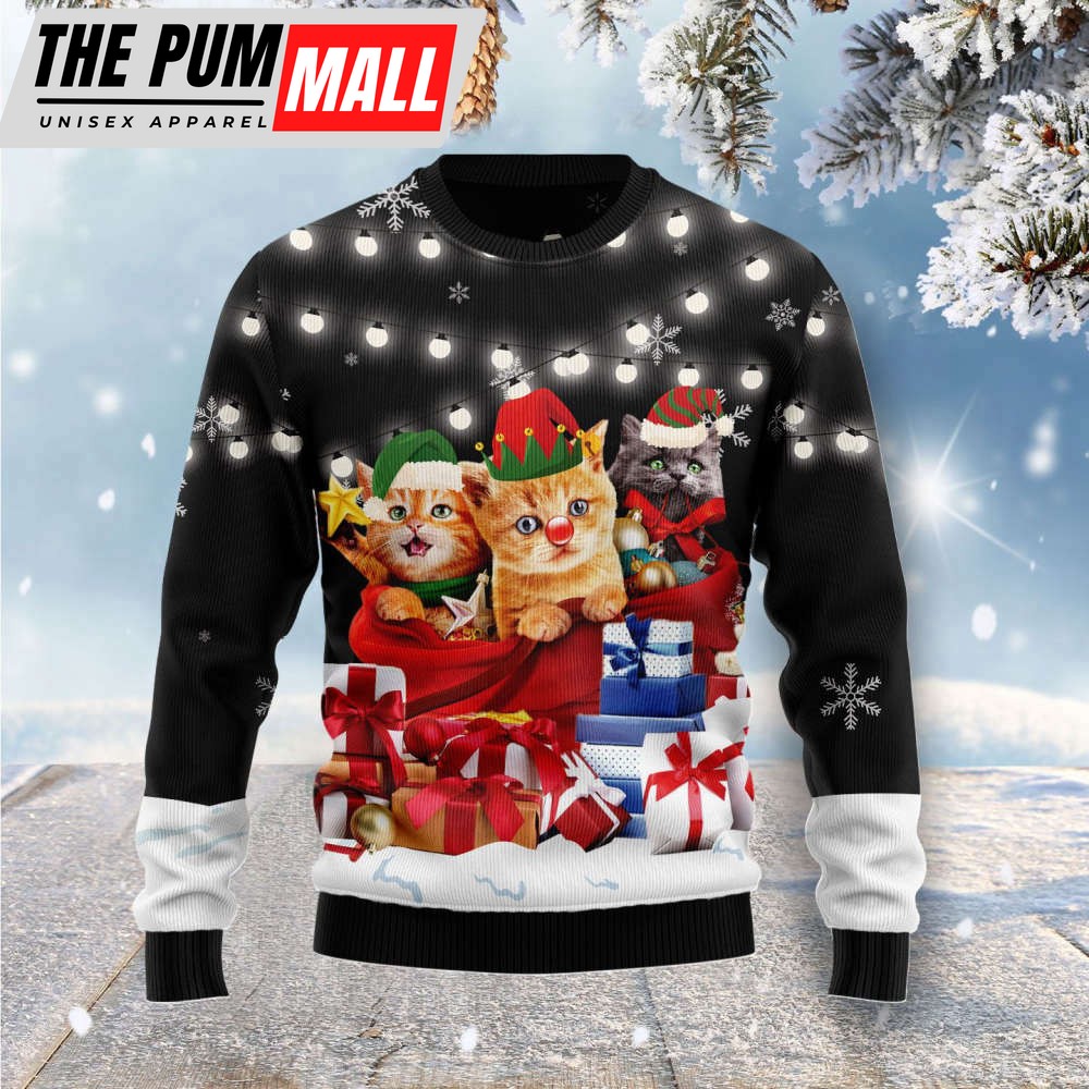 Cat Gifts Noel Ugly Christmas Sweater, For Men & Women, Best Gift For Christmas