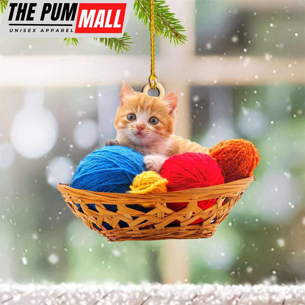 Cat Lover Knitting Ornament Knitted Christmas Ornaments Gifts For Knitters Limited Edition