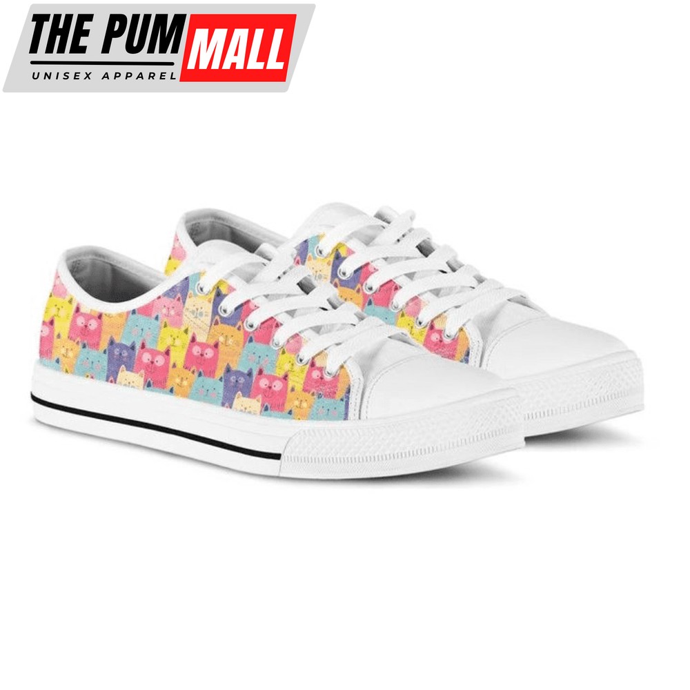 Cat lover Low Top Shoes PN205371Sb – Comfortable & Trendy Footwear