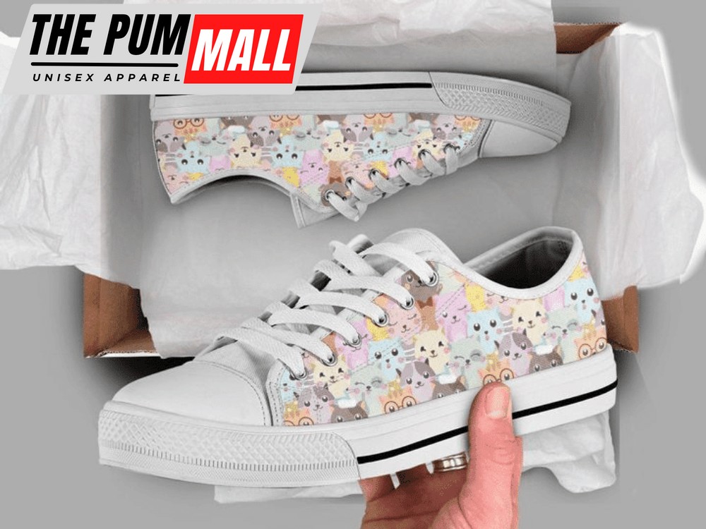Cat Lover Low Top Shoes PN205373Sb – Comfortable & Trendy Footwear
