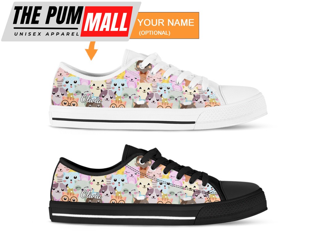cat-lover-shoes-cat-sneakers-low-top-shoes-for-cat-owner-gifts-wxmd9b4t Cat Lover Shoes, Cat Sneakers, Low Top Shoes For Cat Owner Gifts