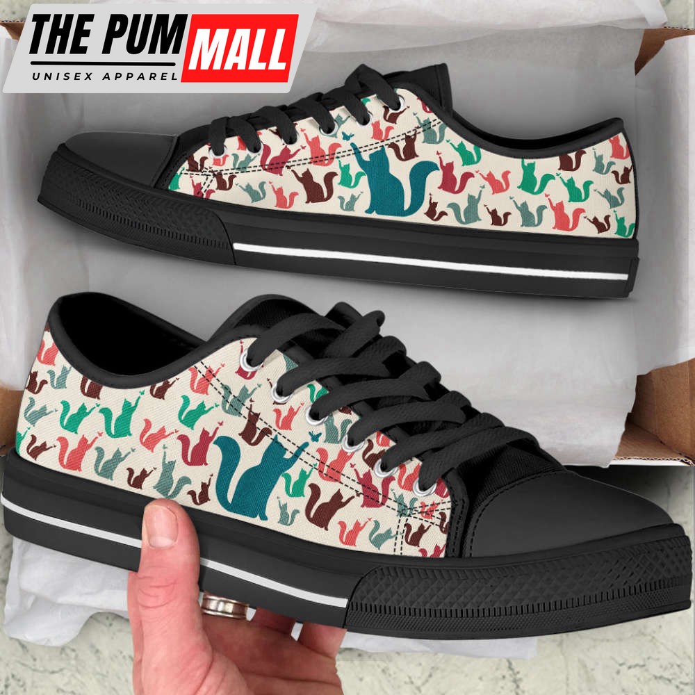 cat-lover-shoes-pattern-color-low-top-shoes-canvas-shoes-print-lowtop-10sv27ko Cat Lover Shoes Pattern Color Low Top Shoes Canvas Shoes Print Lowtop