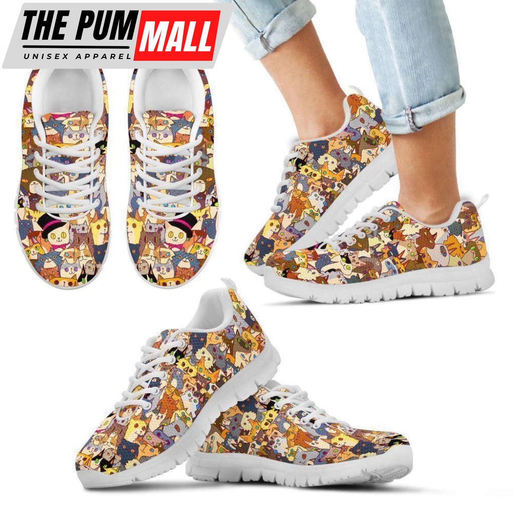 Cat Lovers Kid’S Sneakers Walking Running Lightweight Casual Shoes For Men And Women