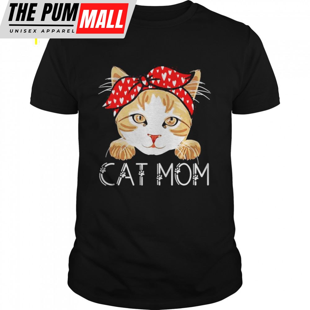Cat Mom Fun Cat Paw Kitty Matching Family Mothers Day Shirt