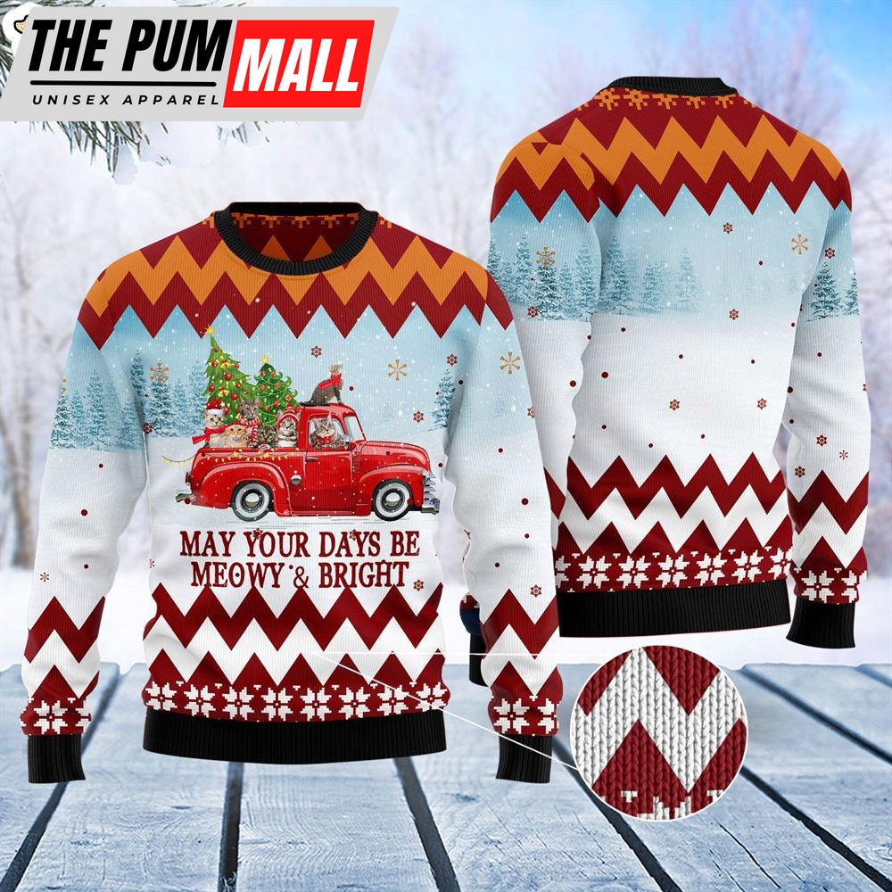 cat-red-truck-ugly-christmas-sweater-lover-xmas-sweater-gift-dog-memorial-gi-xgvnrz4i Cat Red Truck Ugly Christmas Sweater – Lover Xmas Sweater Gift – Dog Memorial Gift